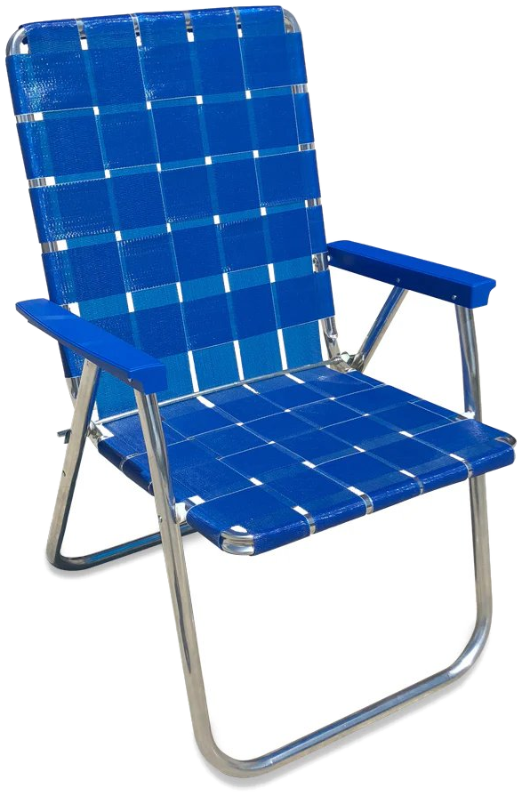Ocean Blue folding lawn chair