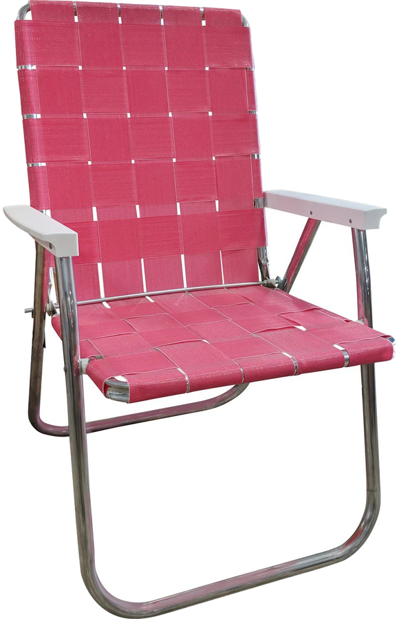 Bubblegum Pink folding lawn chair